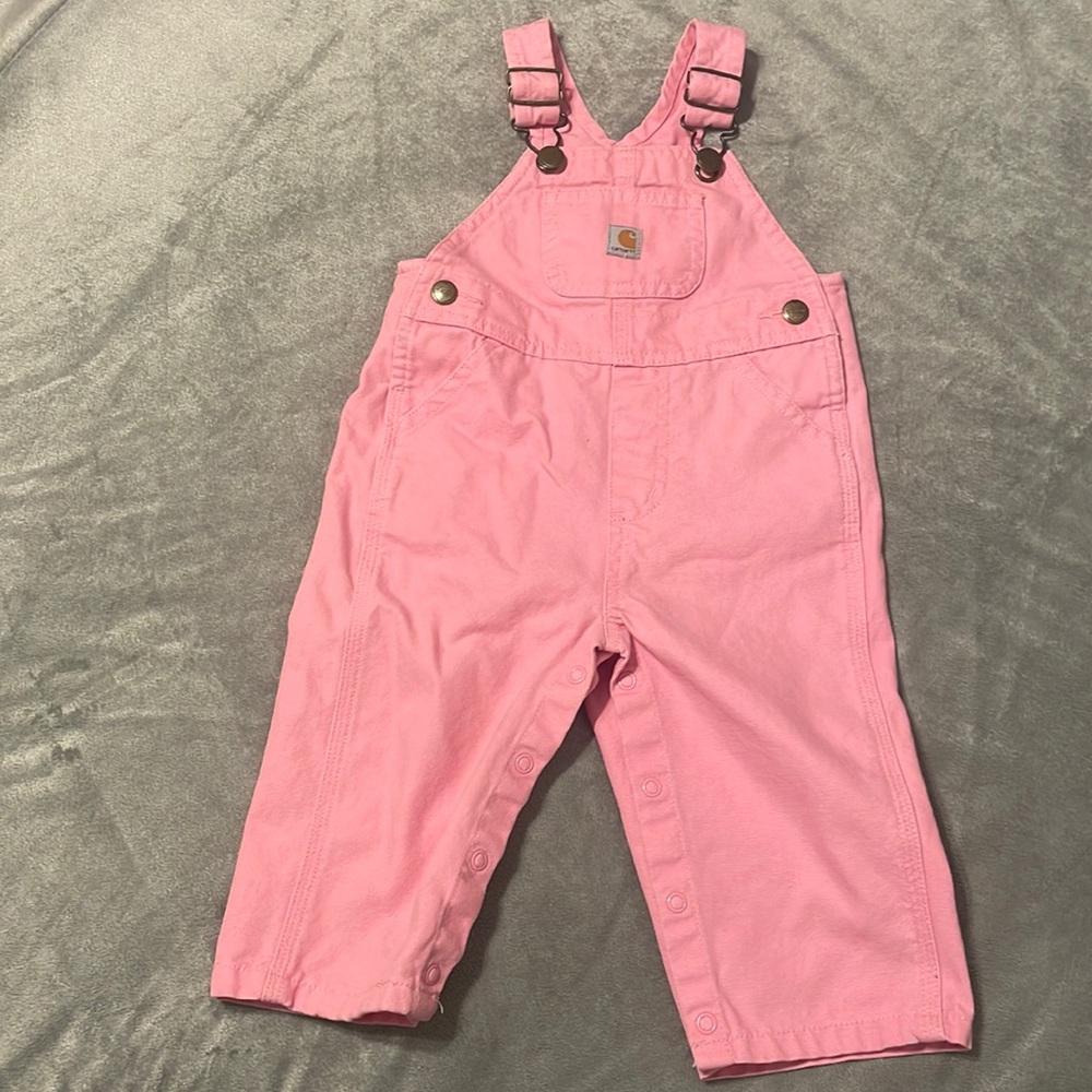 12 m pink Carhartt overalls. EUC